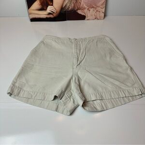 90s Eddie Bauer Cotton Shorts Size8 Khaki Minimalist Capsule Neutral Y2K Classic
